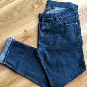 Dark Blue A/X cuffed jeans